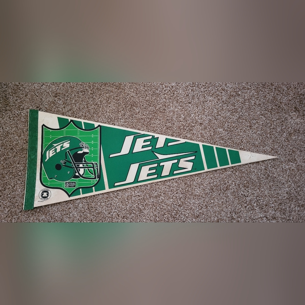 Vintage NFL New York Jets felt Pennant Flag